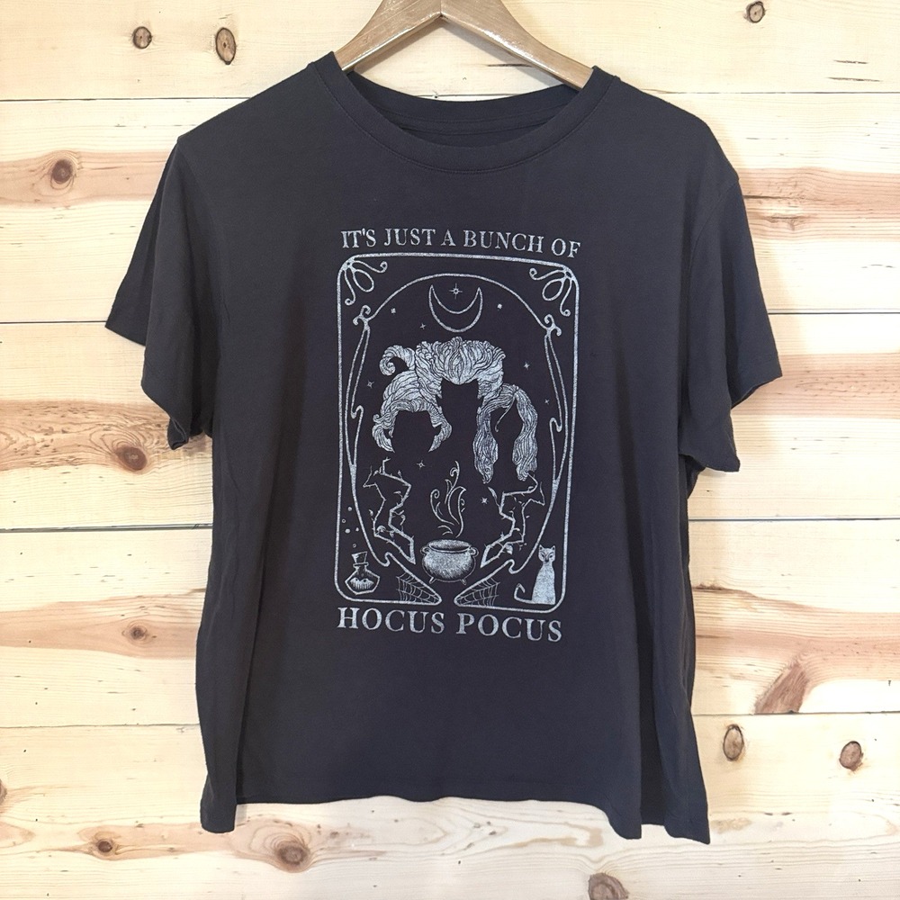 Disney Hocus Pocus Shirt Women's 2XL Black Sanderson Sisters Graphic Tee